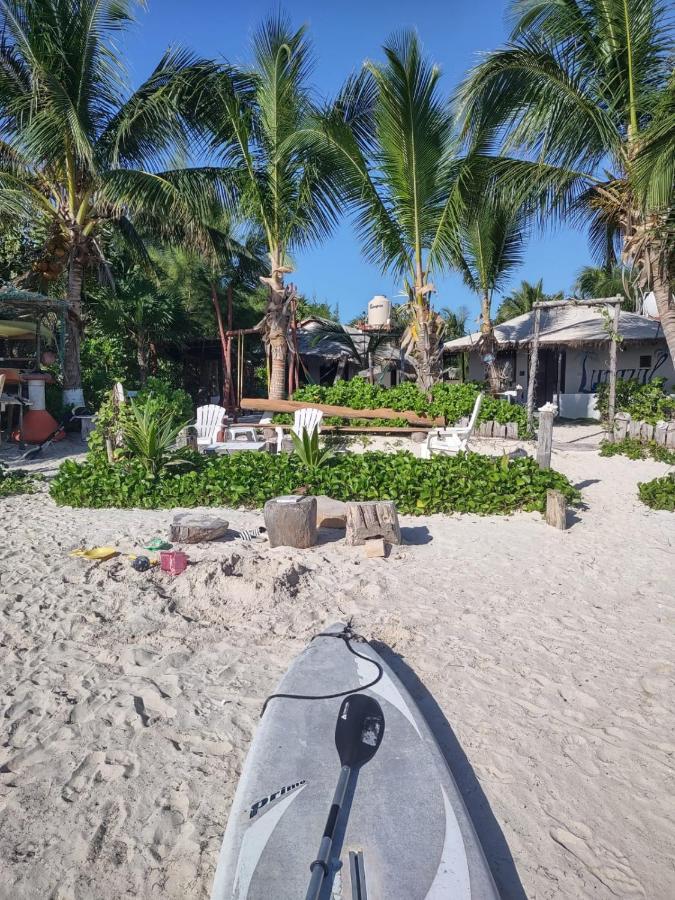 Lunazul Eco-Cabana Frente Al Mar มาอาอวล ภายนอก รูปภาพ